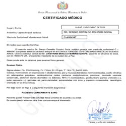 Imagen Certificado  Médico